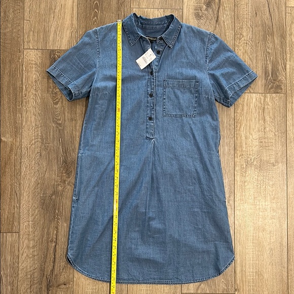 NWT - J. CREW MERCHANTILE 100% Cotton Chambray Denim Pocketed Shirt Dress - Picture 9 of 10